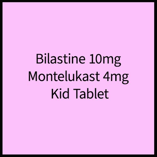 Bilastine 10mg Montelukast 4mg Kid Tablet, Compositions of Bilastine 10mg Montelukast 4mg Kid Tablet are Bilastine 10mg Montelukast 4mg Kid Tablet, Bilastine 10mg Montelukast 4mg Kid Tablet offered by Janus Biotech