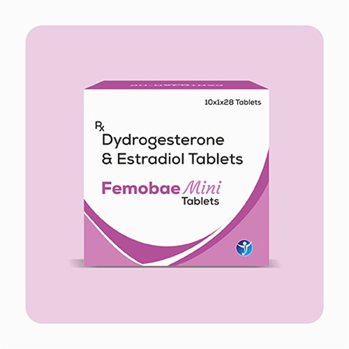 Femobae-Mini, Compositions of Femobae-Mini are Dydrogesterone & Estradiol Tablets, Femobae-Mini offered by Janus Biotech