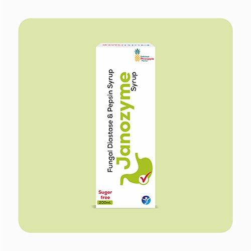 Janozyme, Compositions of Janozyme are Fungal Diastase & Pepsin Syrup, Janozyme offered by Janus Biotech
