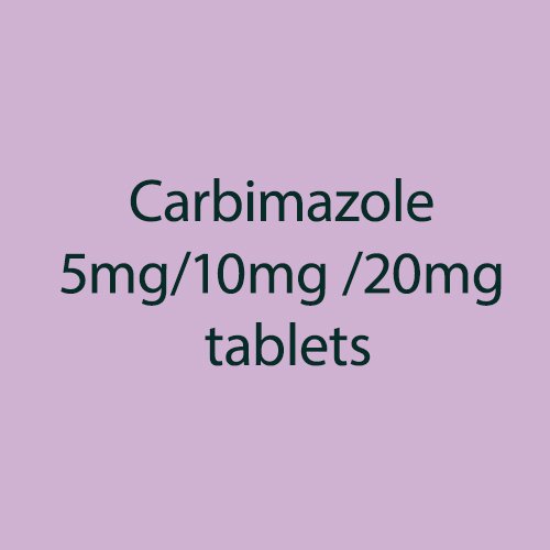 Carbimazole 5mg/10mg /20mg tablets, Compositions of Carbimazole 5mg/10mg /20mg tablets are Carbimazole 5mg/10mg /20mg tablets, Carbimazole 5mg/10mg /20mg tablets offered by Janus Biotech