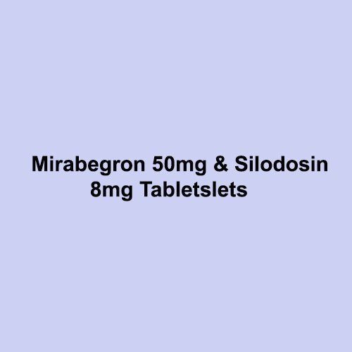 Mirabegron 50mg & Silodosin 8mg Tablets, Compositions of Mirabegron 50mg & Silodosin 8mg Tablets are Mirabegron 50mg & Silodosin 8mg Tablets, Mirabegron 50mg & Silodosin 8mg Tablets offered by Janus Biotech