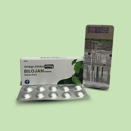 Bilojan Tablets, Compositions of Bilojan Tablets are Ginkgo biloba 40Mg, Bilojan Tablets offered by Janus Biotech