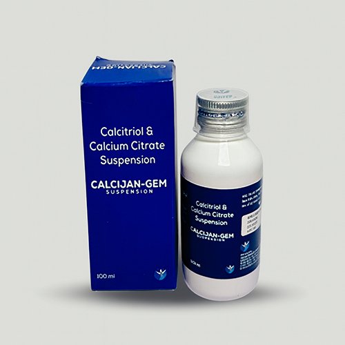 Calcijan-gem Suspension, Compositions of Calcijan-gem Suspension are Calcitriol & Calcium Citrate Suspension, Calcijan-gem Suspension offered by Janus Biotech