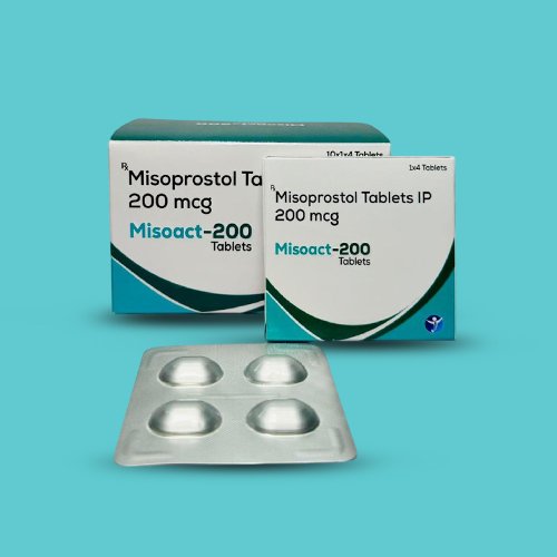 Misoact-200 Tablets, Compositions of Misoact-200 Tablets are Misoprostol Ta 200 mcg, Misoact-200 Tablets offered by Janus Biotech