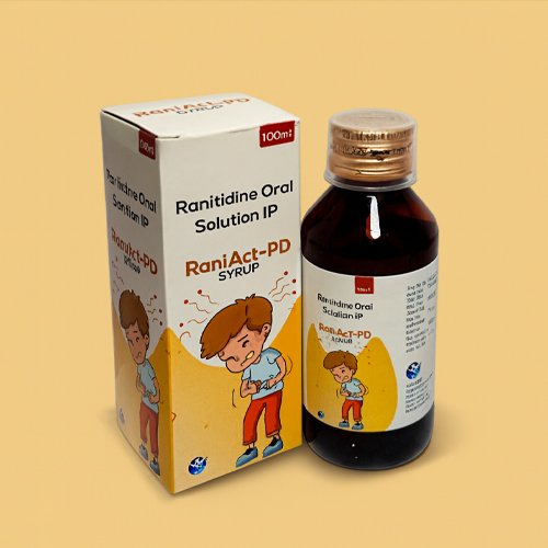 Raniact-PD Syrup, Compositions of Raniact-PD Syrup are Ranitidine Oral Solution IP, Raniact-PD Syrup offered by Janus Biotech