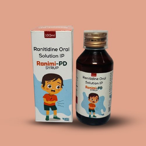 Ranimi-PD, Compositions of Ranimi-PD are Ranitidine Oral Solution IP, Ranimi-PD offered by Janus Biotech