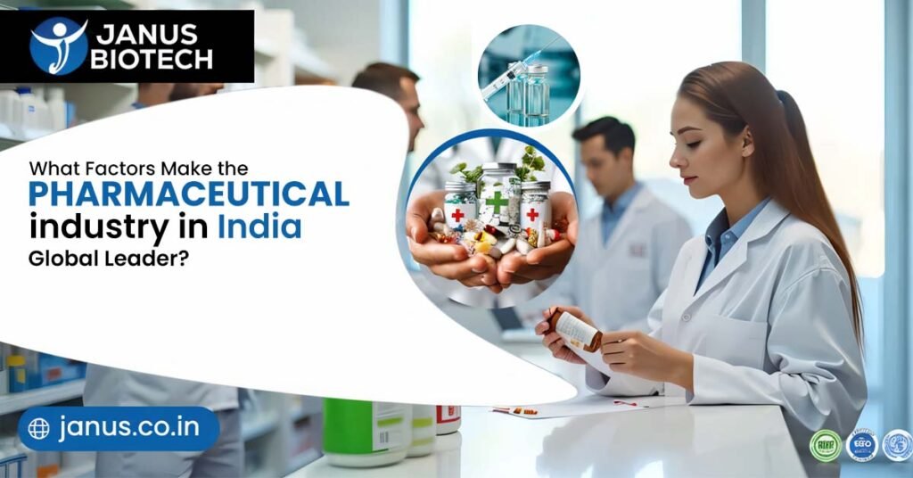 What factors make the pharmaceutical industry in India a global leader?