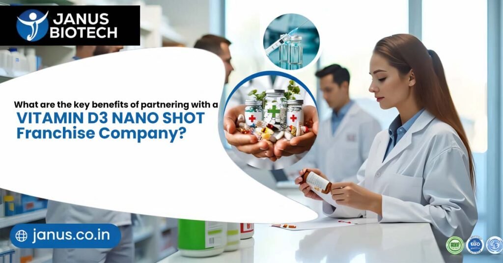 What are the main advantages of working with a vitamin D3 nano shot franchise business?