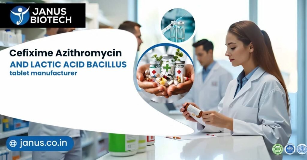 Cefixime Azithromycin & Lactic Acid Bacillus Tablet Manufacturer
